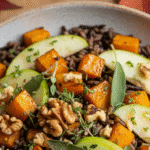 Рецепт приготування: Осіннє Різото з Гарбузовим Пюре та Шавлією